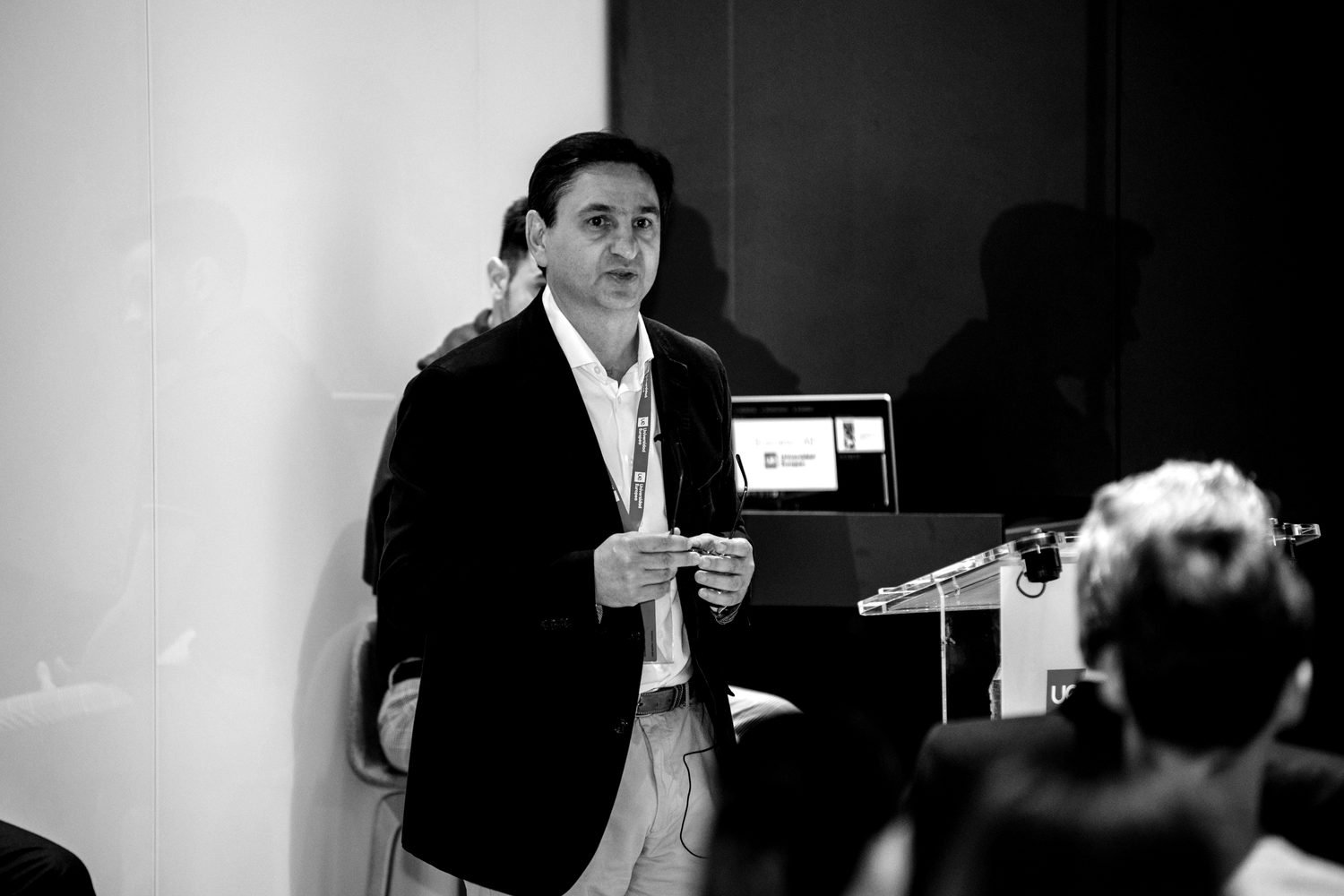 Javier Iborra durante una sesión de Business Lab en la Universidad Europea.